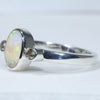 Silver Opal ring Side View