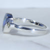 Silver Opal Ring Side View