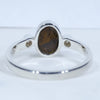 Solid opal Ring Rear View