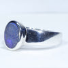 Easy Wear Silver Opal Ring Design - Thick Band
