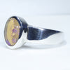 Easy Wear Silver Opal Ring Design - Thick Band