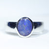 Natural Australian Boulder Opal Silver ring