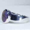 Easy Wear Silver Opal Ring Design - Thick Band