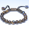 Natural Australian Boulder Opal Adjustable Bracelet