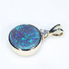 Easy Wear Gold Opal Round Pendant Design