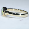 Gold Opal Ring Side View