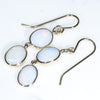 10k Gold - 4 Solid White Opals
