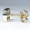 Gold Opal Studs Side View