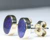 Gold Opal Studs Side View