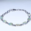 Australian Boulder Opal Silver Bracelet 14cm -18.5cm Code  SIV21