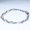 Australian Boulder Opal Silver Bracelet 14cm -18.5cm Code  SIV21