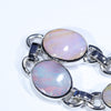 Australian Boulder Opal Silver Bracelet 14cm -18.5cm Code  SIV34