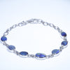 Natural Australian Boulder Opal Silver Bracelet