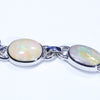 Australian Boulder Opal Silver Bracelet 15.5cm -18.5cm Code  SIV40