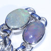 Australian Boulder Opal Silver Bracelet 15cm - 17cm Code  SIV37