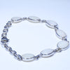 Beautiful White Opal Silver Bracelet