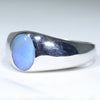 Easy Wear Silver Opal Men's Ring Design