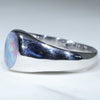 Silver Opal Ring Side view