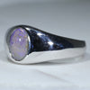 Easy Wear Silver Opal Men's Ring Design