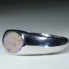 Easy Wear Silver Opal Men's Ring Design