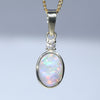 10k Gold - Solid Dark Opal - Natural Diamond