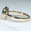 Gold Opal Ring Side View