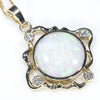 Easy Wear Elegant Gold Opal Pendant Design 