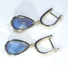 Solid Opal Earrings Rear View