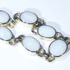 10k Gold - 7 Solid White Opals