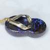 Gold Opal Pendant Side View