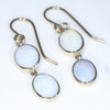 Easy Wear Gold Drop Opal Earring Design