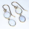 Easy Wear Gold Drop Opal Earring Design