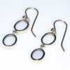 Solid Opal Earrings Rear View