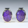 Natural Australian Gold Opal Stud Earrings