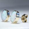 10k Gold  - Solid White Opal