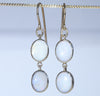 Two Beautiful Solid Opals on Each Drop Earring