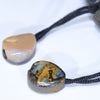 Natural Queensland Boulder Opal Beads on Adjustable Draw String