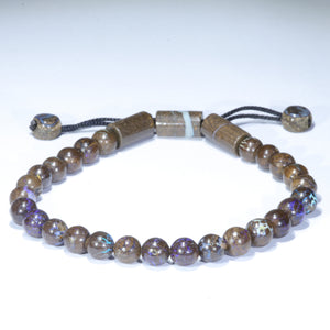 Natural Australian Matrix Opal Adjustable Bracelet