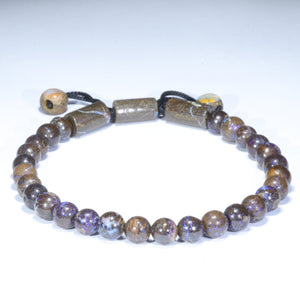 Natural Australian Opal Matrix Adjustable Bracelet