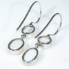 Solid Opal Earrings Rear View