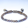 Natural Australian Opal Matrix Adjustable Bead Bracelet 