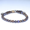 Natural Australian Opal Matrix Adjustable Bead Bracelet