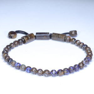 Natural Australian Opal Matrix Adjustable Bracelet