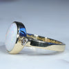 Gold Opal Ring Side View