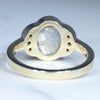 Solid Opal Gold Ring Rear View