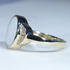 Gold Opal Ring Side View
