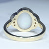 Solid Opal Gold Ring Rear View