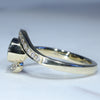 Gold Opal Ring Side View