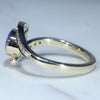 Gold Opal Ring Side View