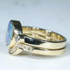 Gold Opal Rings Side View